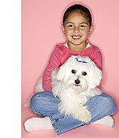 Maltese with children