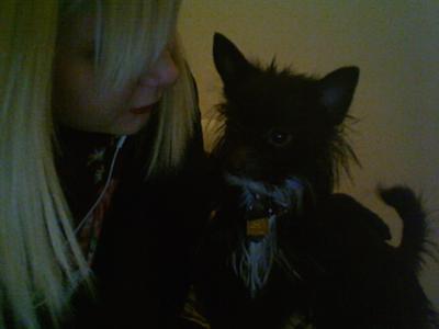 He may only be 6 pounds, but in his mine he rules the world :P!